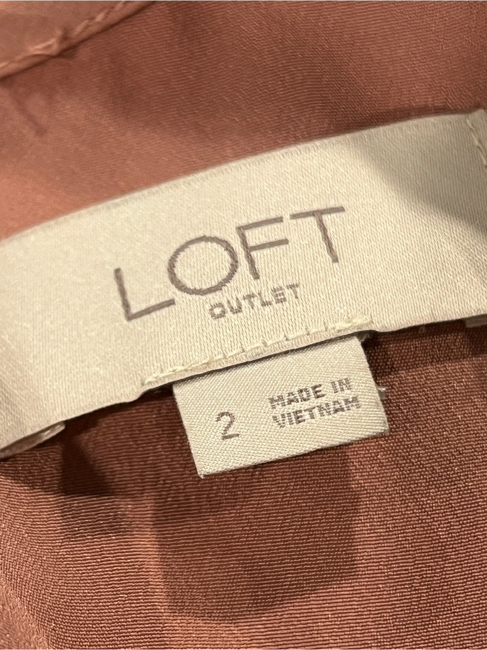 Loft Floral Long Sleeve knee length size 2 - Picture 8 of 12